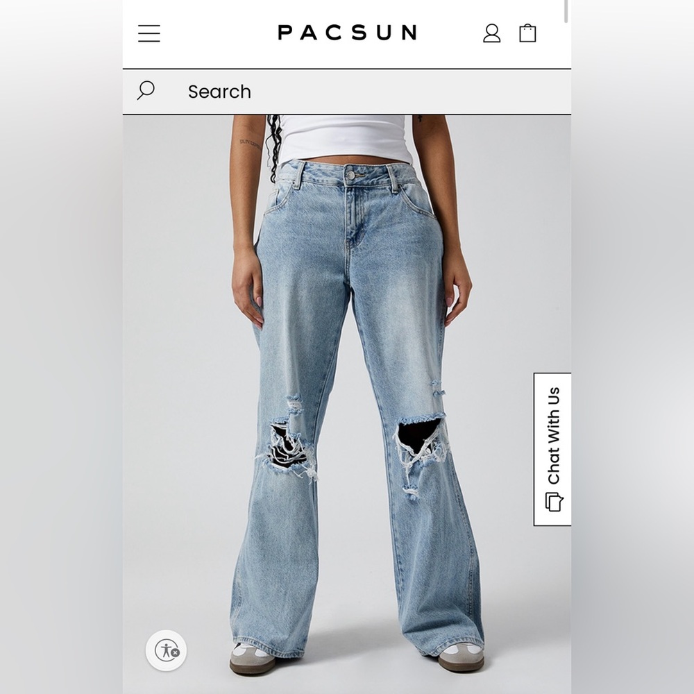PacSun Casey Ripped Low Rise